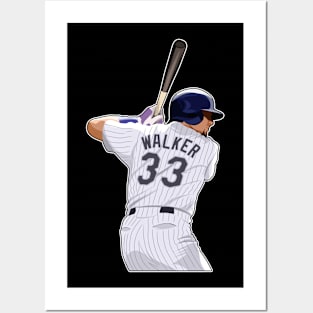 Larry Walker 1733 In Action Posters and Art